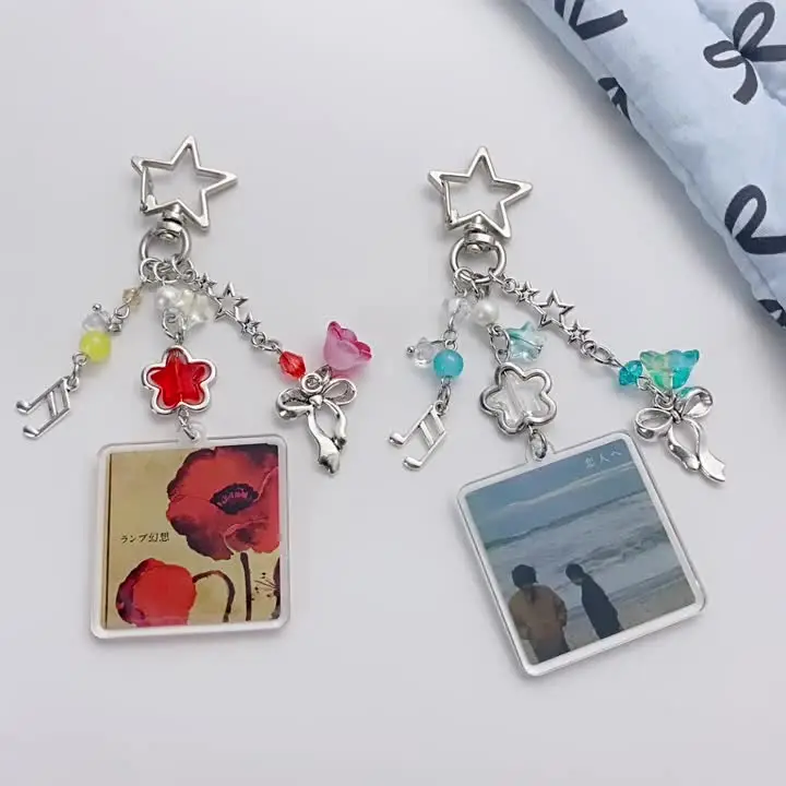 Trinkets Japanese 2000s Keychain Y2K Love and Deepspace Handmade