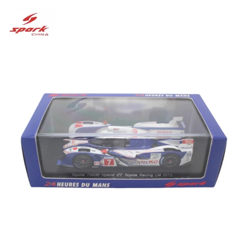 SPARK 1/43 TOYOTA TS030 HYBIRD NO.7 LM 2012 Alloy car model, children\'s collection of decorative toys, holiday gifts for friends