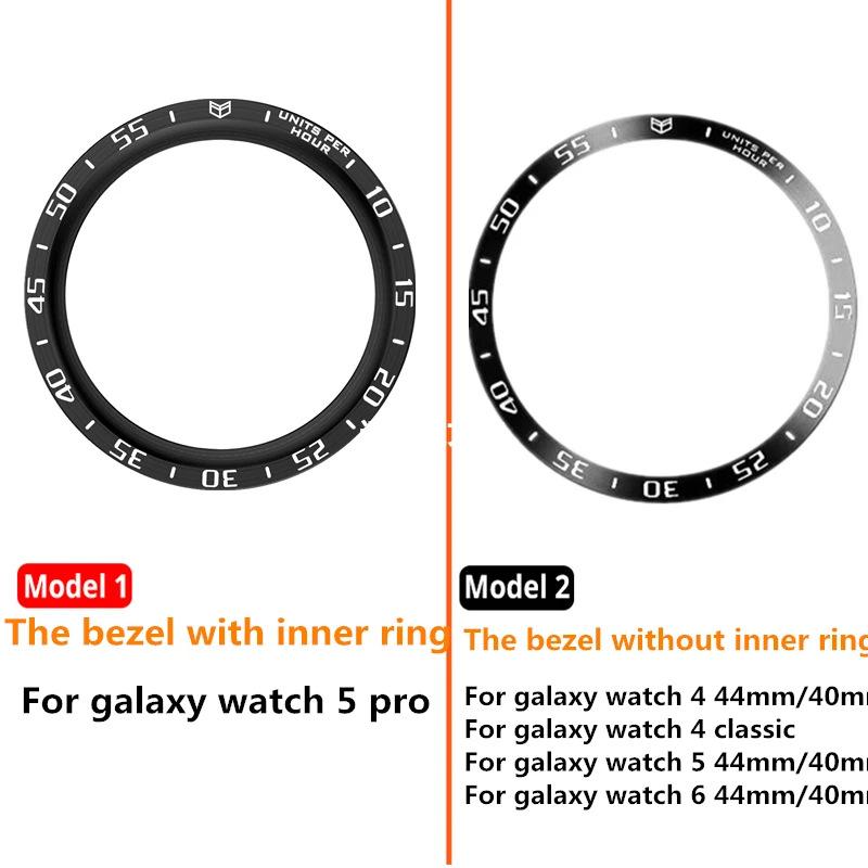 Bezel Ring+Strap for Samsung Galaxy Watch 4 5 Pro 45mm 44mm 40mm No Gaps Metal Band Galaxy Watch 4 6 Classic 42mm 46mm 43/47mm