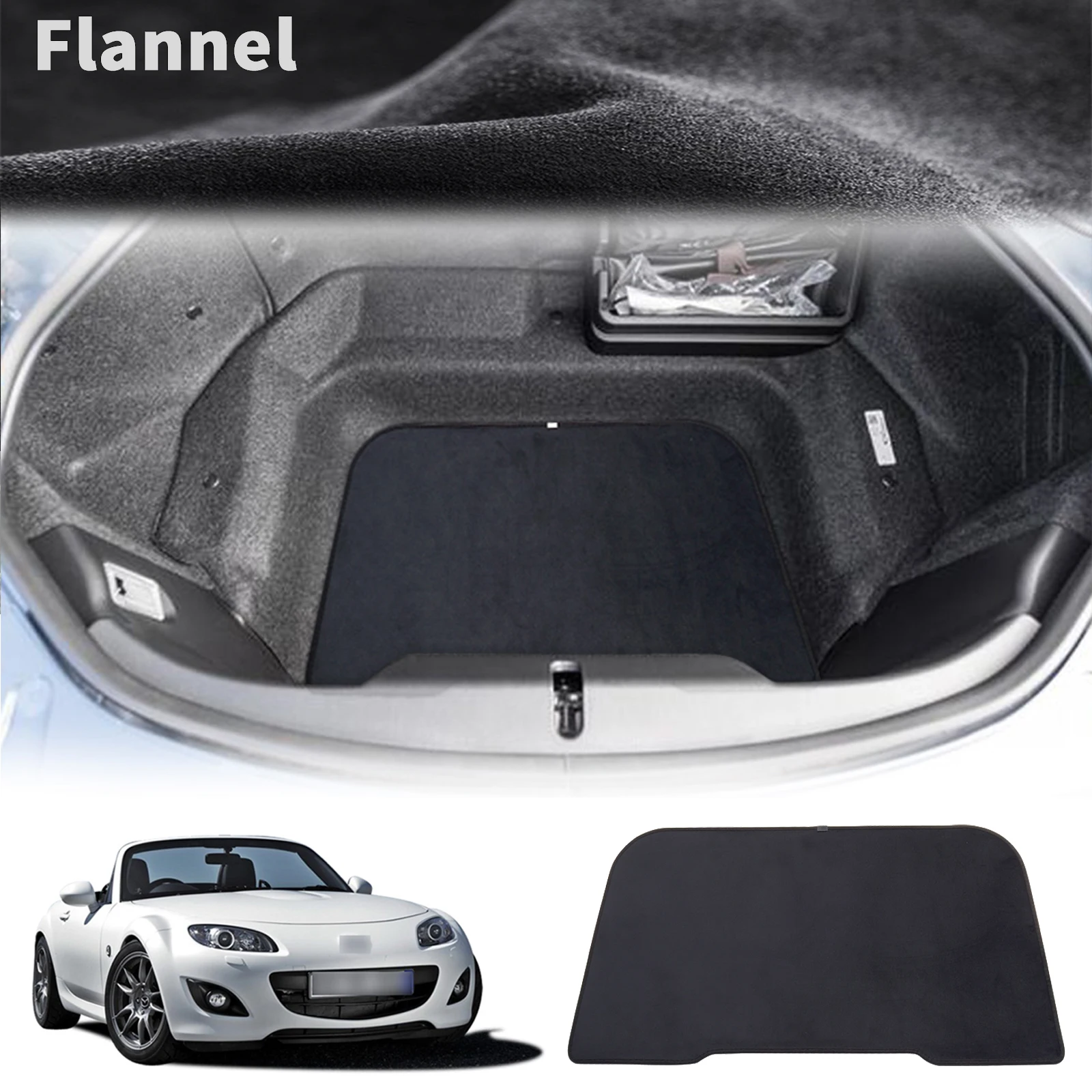 

Для Mazda MX-5 NC MX5 Miata Roadster 2006-2014 Защитный ковер Аксессуары Фланелевый автомобильный коврик на багажник коврик для приборной панели
