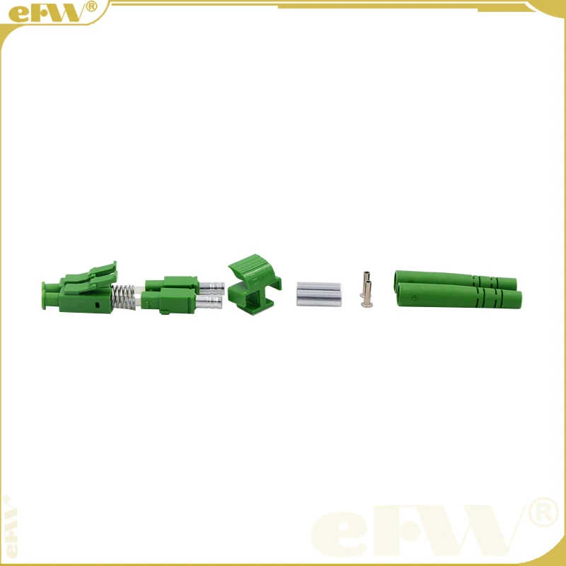 200pcs/Lot sale Lc/pc Duplex Single Mode Apc Green Lc3.0 Jumper Loose Fiber Connector