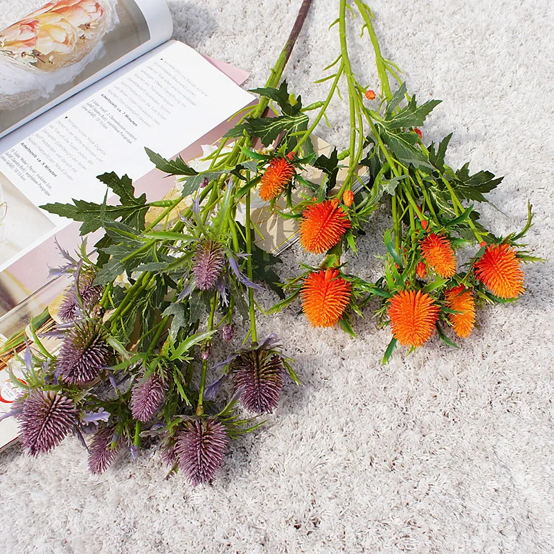 Hermosa Rama de flores de frutas y bayas con hojas falsas para decoración de fiesta de boda, flores artificiales de plástico, decoración del hogar