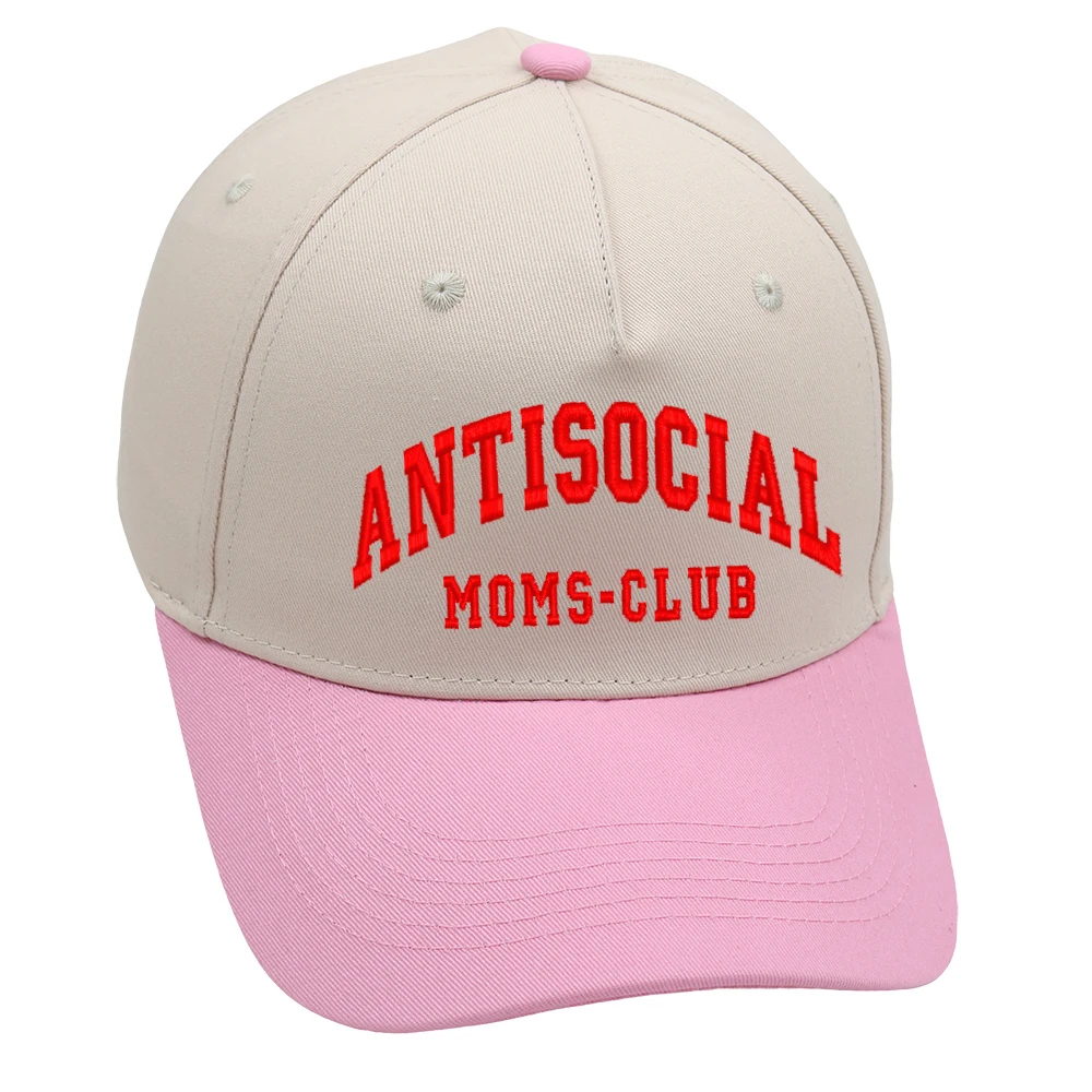 ANTISOCIAL MOMS CLUB Trucker Hat Embroidery High Quality Baseball Cap Summer Beach Woman Cap Adjustable Buckle