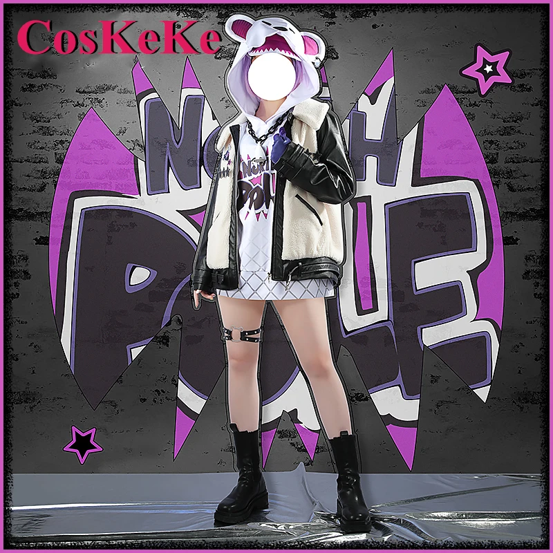 【Customized】CosKeKe Selen Tatsuki Cosplay Anime VTuber Costume Gorgeous Sweet Lovely Uniform Halloween Party Role Play Clothing