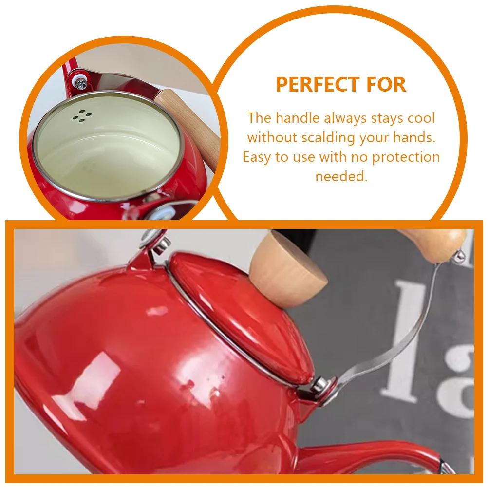 

Vintage Enamel Tea Kettle 1.4L Stove Top Tea Pot Household Hot Water Pot Enamel Kettle Enameled Teapot