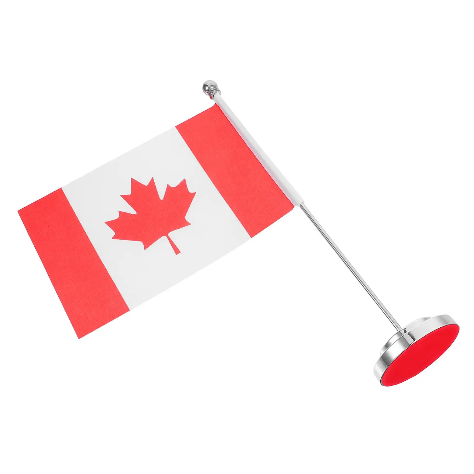 

Canadian Flag Table Decor Small Desk Flags Office Decoration Maple Leaf Design Reusable Polyester Compact Size Home Party