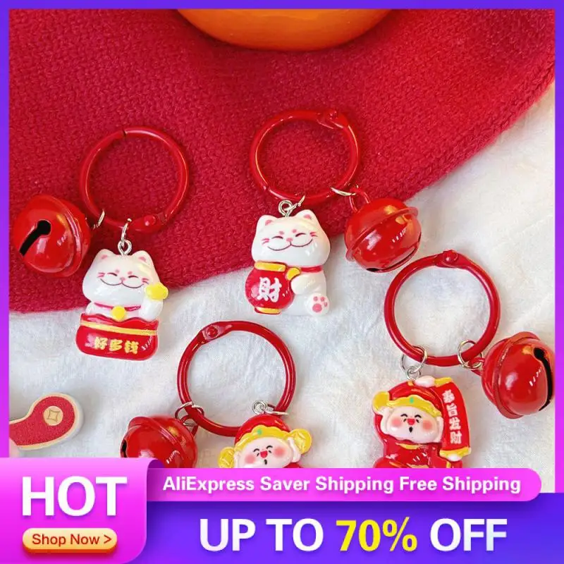 New Year Hangings Save Space Beautifully Girl Heart Pendant Cartoon Accessories Fortune Keychain Efficient Storage Fashionable