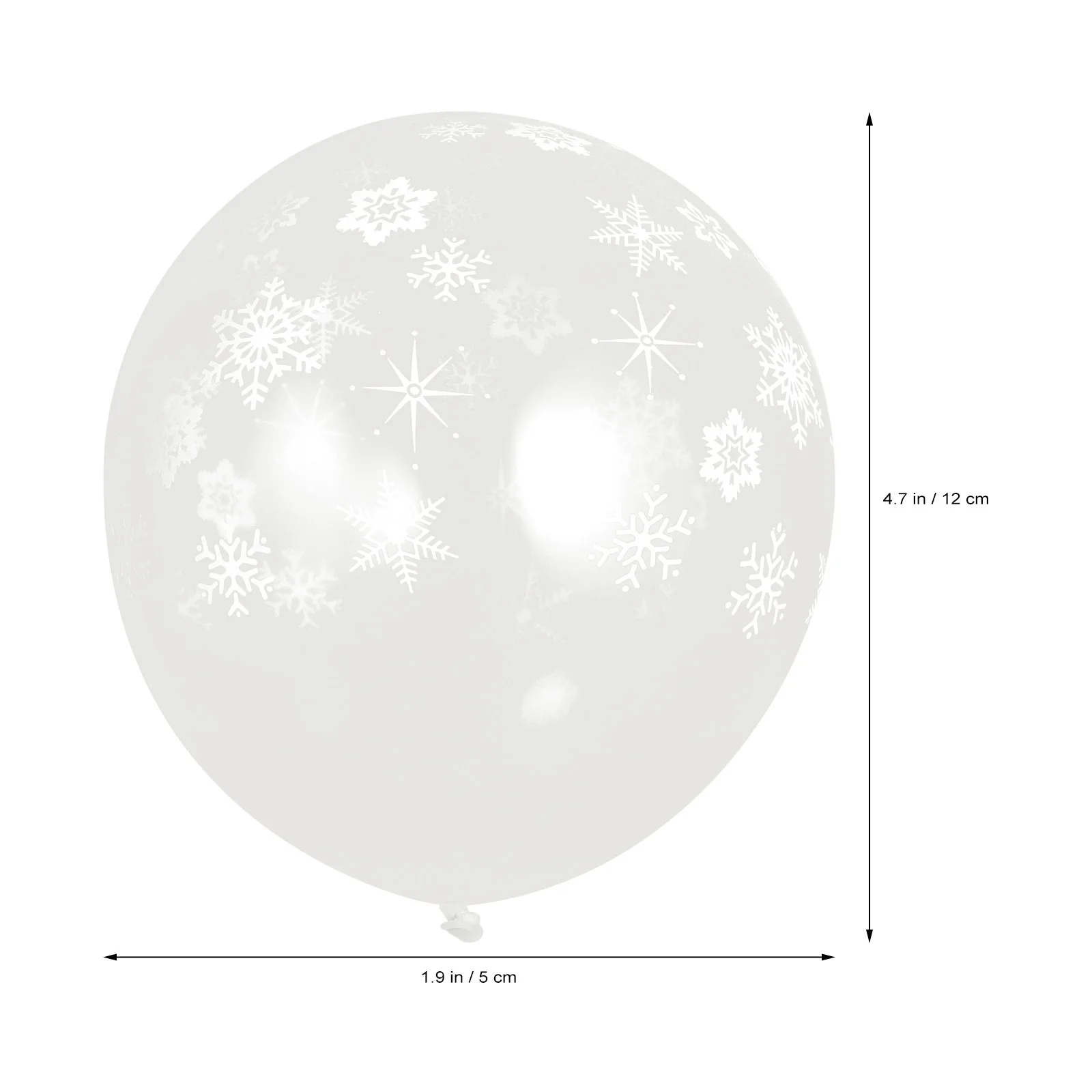 

100Pcs High Quality Latex Balloons Snowflakes Pattern Christmas Party Decoration Birthday Festival Garden Decor