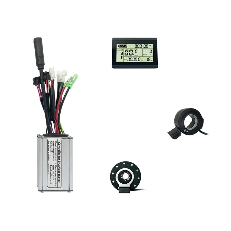 

36V 48V 350W Electric Bicycle Controller With LCD3U Meter Electric Bicycle Light Display