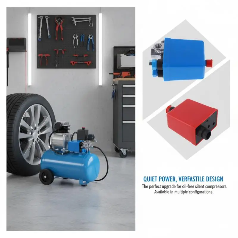 Easy Use Air Compressor Pressure Switch 90-120psi Automatic Control Maintenance Solution for Workshop Garage and Tools