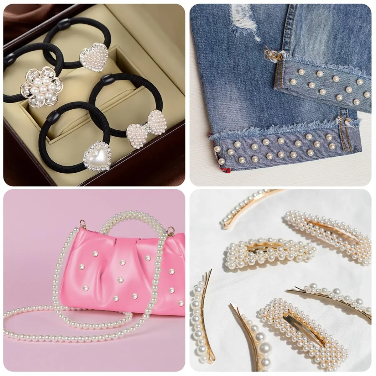 

【Лучшие】 1860 шт., набор для изготовления браслетов из бисера, 5 размеров, круглые бусины из белого жемчуга, различные бусины для изготовления ювелирных изделий, поделки своими руками