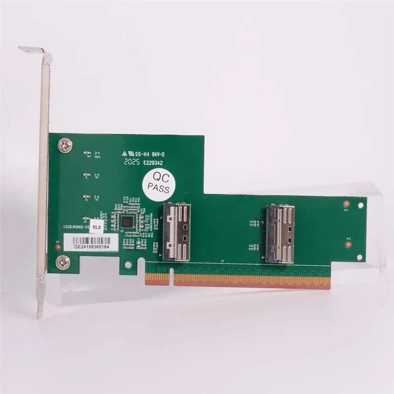 AP-Pcie 5.0 16X To MCIO Split Splitter Adapter Card GPU Expansion Extender External Graphics Card For PC For Server Motherboards