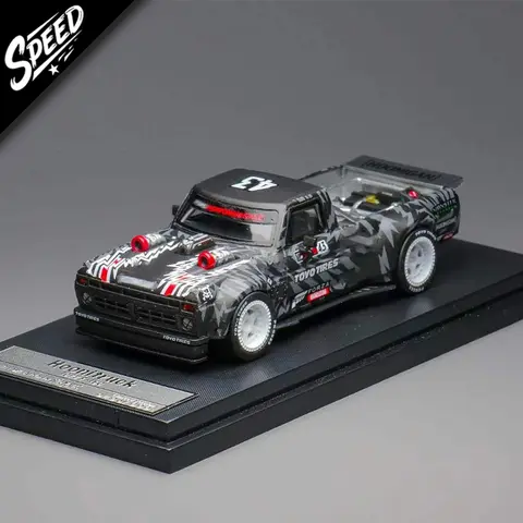 SW In Stock 1:64 Mustang Hoonicorn RTR F150 Hoonitruck Panda Figure Toys Street Warrior Diecast Car Model