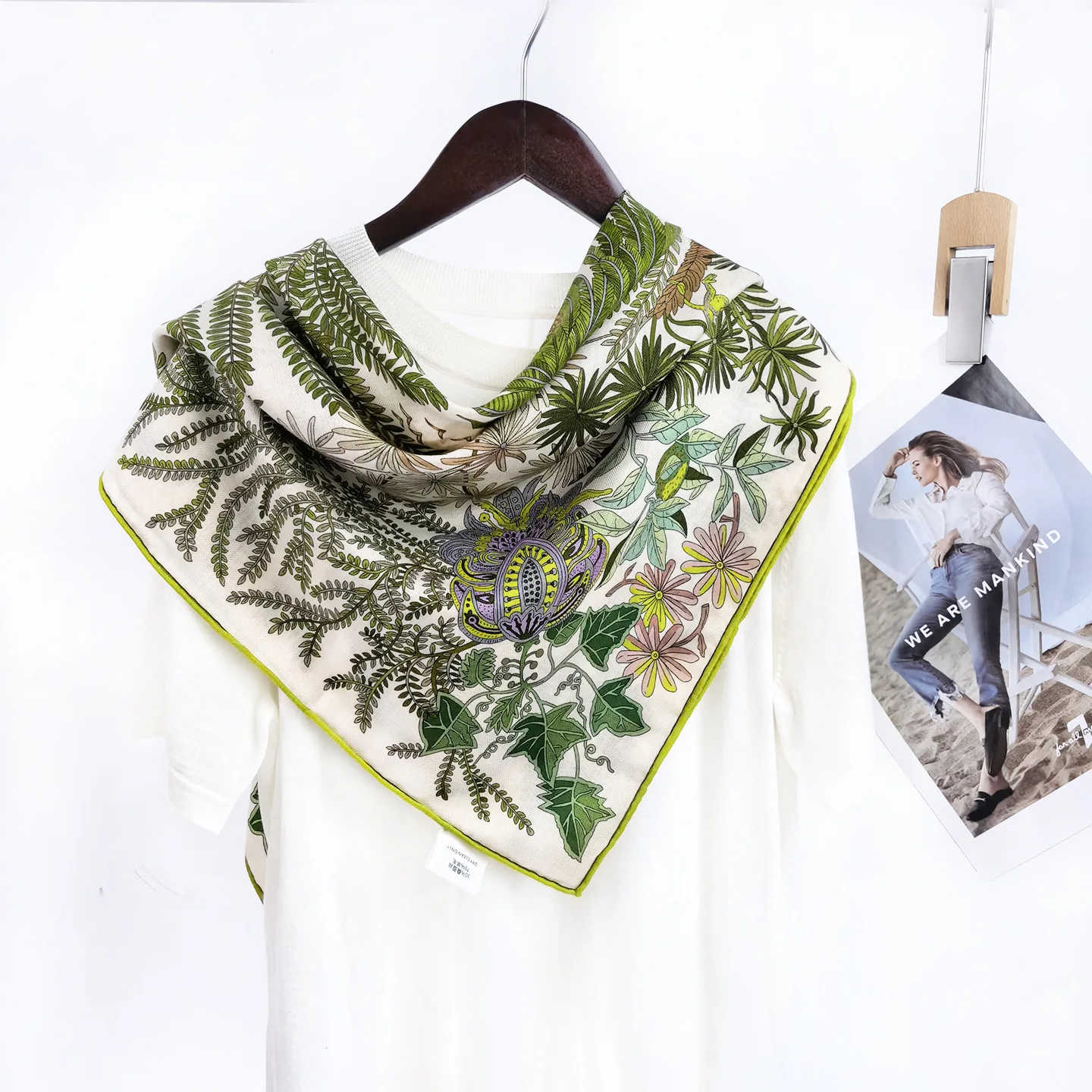 Шелковый шарф из шерсти, 90 см – обзор и цена Accessories Brand For Women