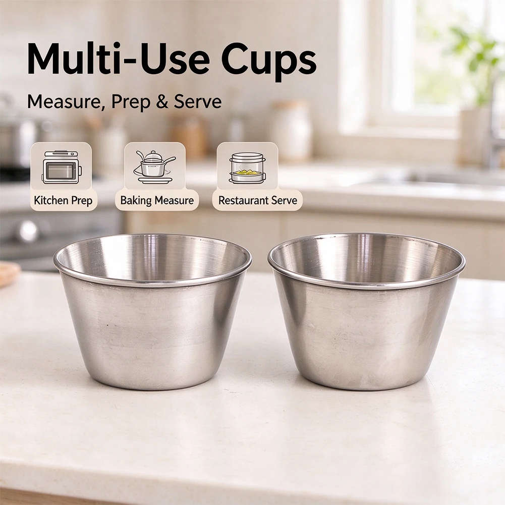 Sauce Dipping Cup - Tasses multi-usages en acier inoxydable pour