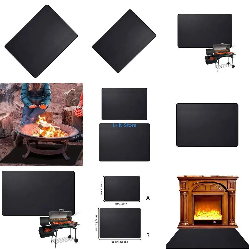 

Outdoor Barbecue Mat Camping Fireproof Cloth Flame Retardant Insulation Mat