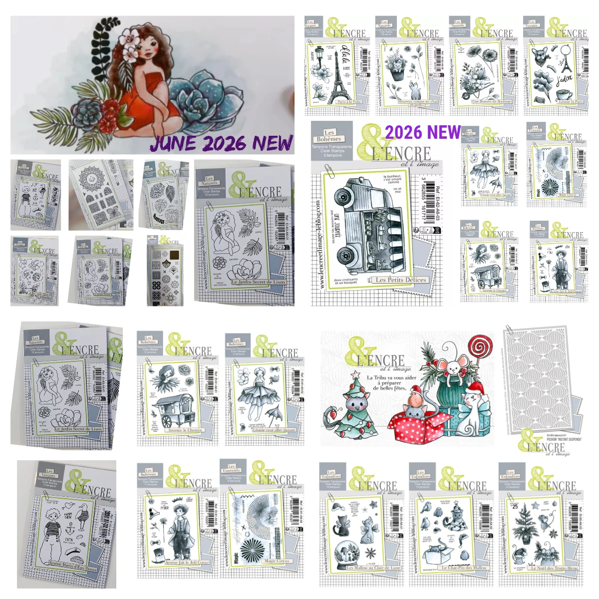 Novidade 2026: Carimbos de Silicone Natureza DIY - Carimbos 'La Vie Est Une Jungle' para Diário, Scrapbooking, Artesanato, Gravação e Criação de Cartões