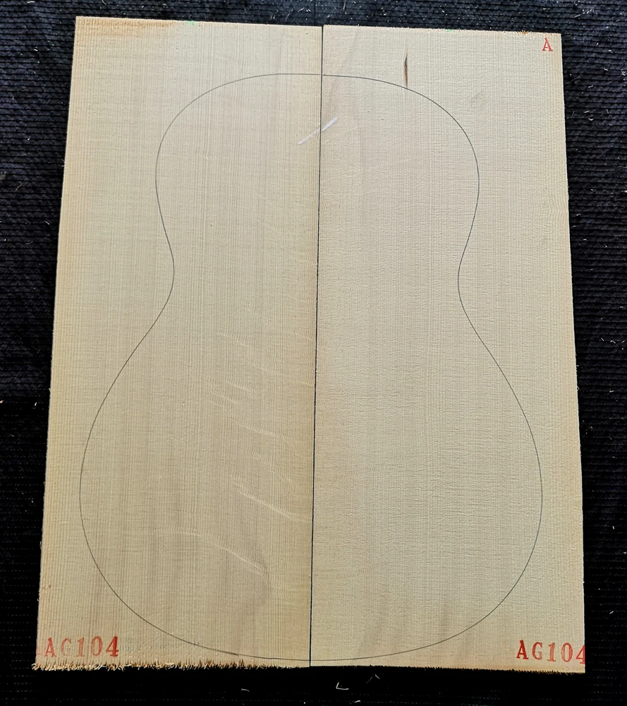 A-grade Classical Full Single Board Guitar Spruce Panel, Made in the Alps of Germany and Europe as Guitar Accessory Material