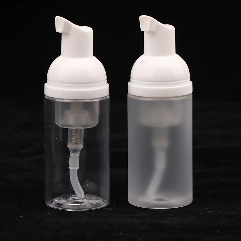 Dispensador de espuma pequeño, botellas con bomba de plástico, Mini botella vacía rellenable de jabón para viaje, limpieza, embalaje de cosméticos, 30ml, 1 ud.