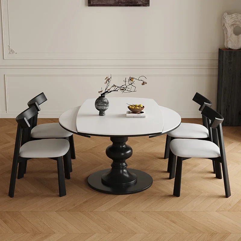 *v forLuxury Restaurant Dining Tables Design Nordic Round Modern Center Kitchen Table Chairs Restaurant Furniture c