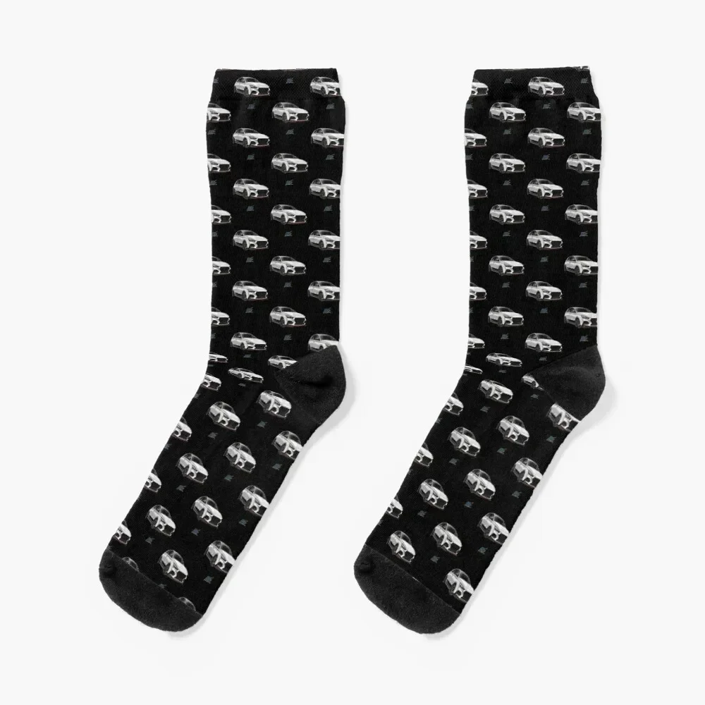 i30n white Socks Thermal man winter floral new year japanese fashion Socks For Men Women's