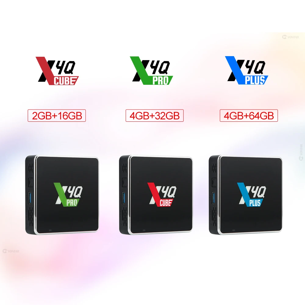 UGOOS X4Q Pro Smart TV BOX Android 11 Amlogic S905X4 LPDDR4 4GB 32GB Winevine L1 CEC HDR 1000M BT 4K Cube 2GB16GB Plus 4GB 64GB
