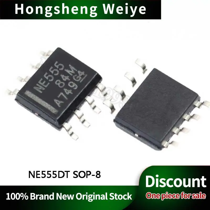 10Pcs 100% New Original SMD NE555DT SOP-8 chip bipolar timer single channel general SOP8 IC Chip In Stock DISCOUNT