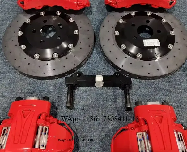 

10pot Car Brake Caliper Kit 4 Pot Handbrake Caliper Brake Set for LC300 GLS450 A45 W176 E63S W167 W166 W464