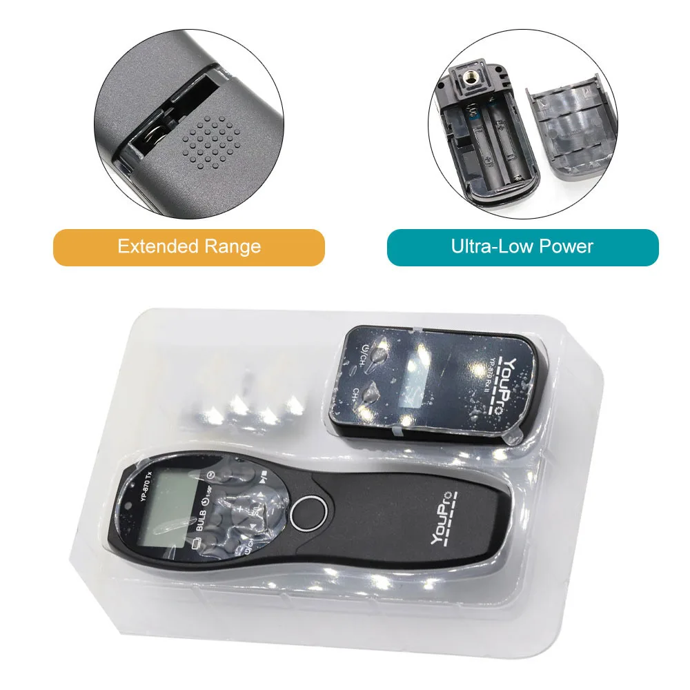 YP-870 2,4G беспроводной таймер камеры пульт дистанционного управления спуском затвора ЖК-дисплей таймер управления для Canon Nikon Sony Panasonic YP-870 2,4G беспроводной таймер камеры пульт дистанционного управления спуском затвора ЖК-дисплей таймер управления для Canon Nikon Sony Panasonic