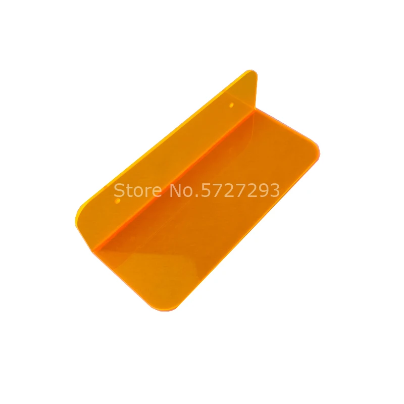 2PCS Fluorescent Orange Shelf Wall Mounted Acrylic Floating Shelves For Speaker Camera Book Rack