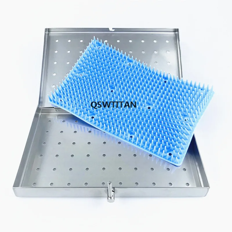 Sterilization Tray Case Stainless Steel eye Surgical Instrument Middle/Large Size Disinfection Box Sterilization box