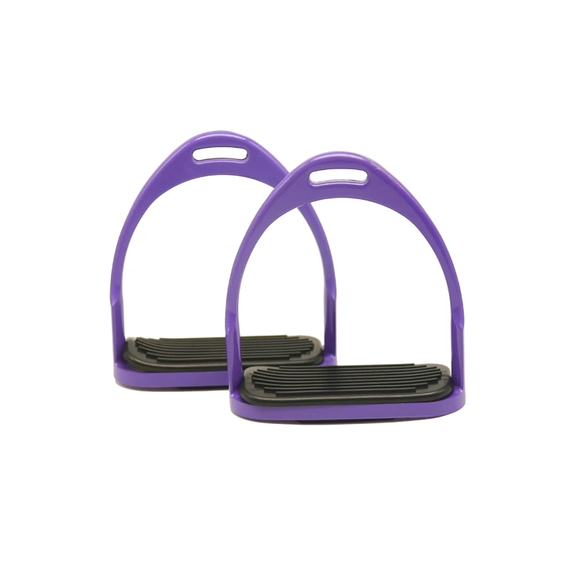 ركاب الحصان من الألومنيوم الغربي، أشرطة حمراء/بيضاء + ملحقات سباق جلدية #3