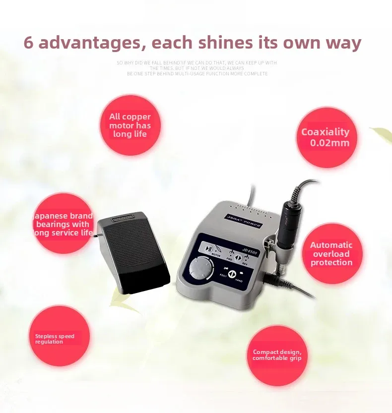 ​ ​ JD8500 Высокоскоростной электрический художественный инструмент мощностью 65 Вт, прецизионная гравировальная ручка 35000 об/мин для изготовления ювелирных изделий и поделок своими руками ​ ​