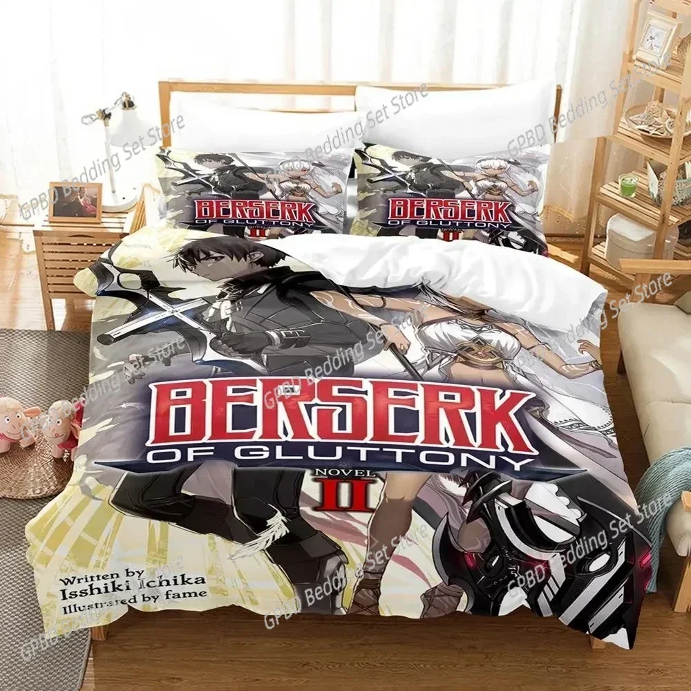Anime Berserk 3D Bedding Set Duvet Cover Pillowcases Single Twin Full Queen King Size Home Decor Quilt Boys Gift Quilt Cover Pil