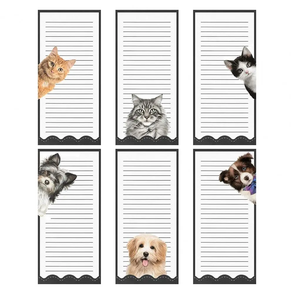 Magnetic Notepads for School Eco-friendly Cartoon Magnetic Note Pads for Fridge Save Time with Versatile Home for Refrigerator