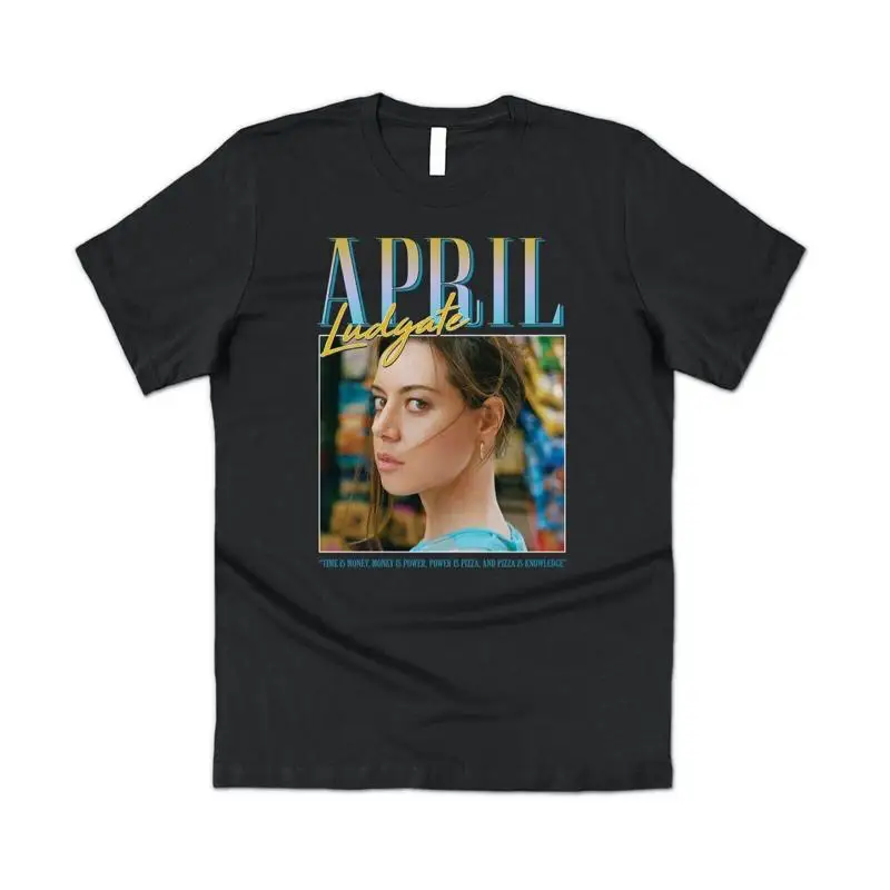 

April Ludgate T Shirt Funny Parks And Rec Tv Show Retro 90'S Recreation