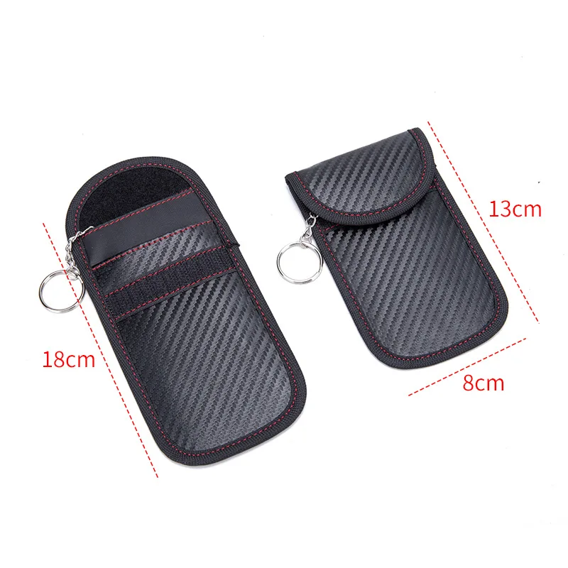 New Car Key Signal Blocker Case Portable Magnetic Blocking bag Faraday Cage Fob Pouch Keyless RFID Blocking Bag Car Accessories