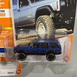 Johnny Lightning 1/64 JL A6 Jeep Cherokee XJ Dark Blue Die-cast Alloy Car Model Gold Medal Collection