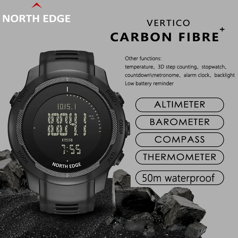 north-edge-brand-vertico-carbon-fiber-outdoor-sports-watch-swimming-height-pneumatic-compass-metronome-for-camping-adventures