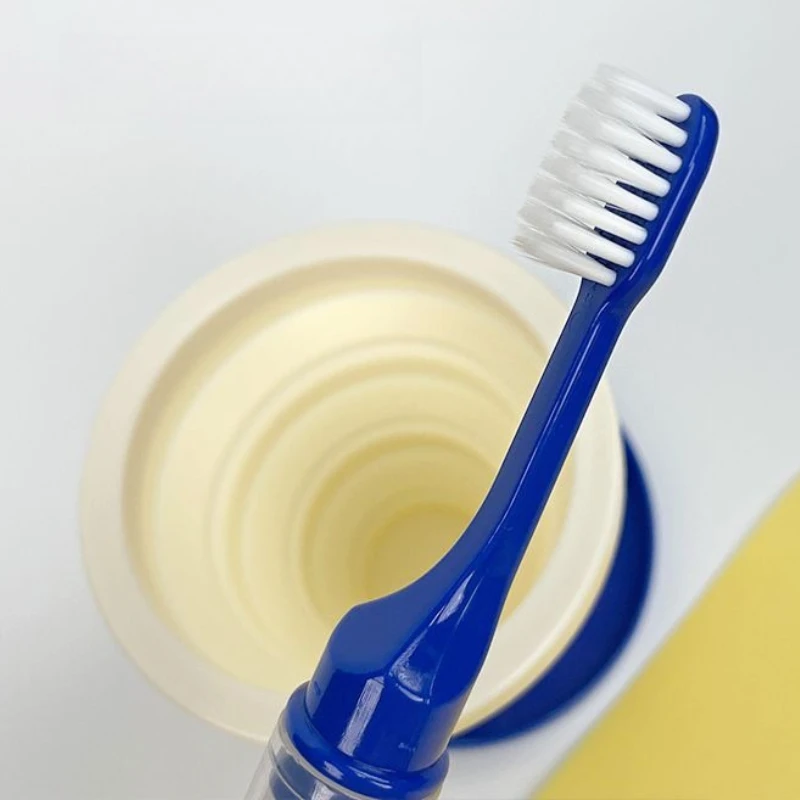 Cartoon Kawaii Oral Cavity Clean Suit Fold Mouthwash Cup Toothbrush Cup Convenient To Go Out Wear-resistant and Drop-proof Miffy