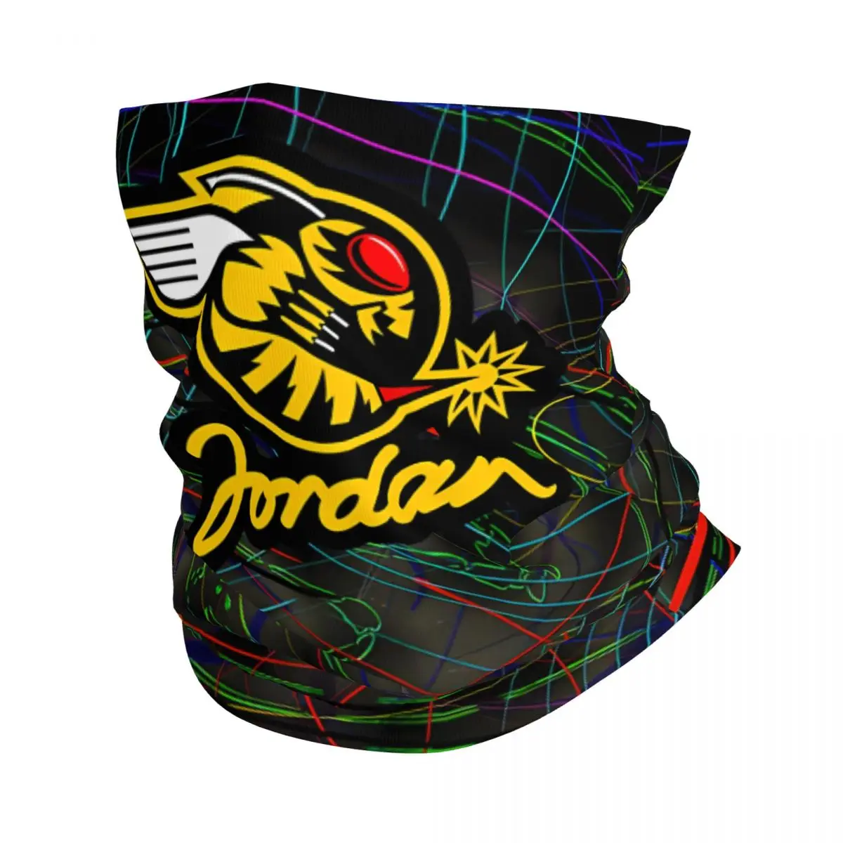 Racy Bandana Neck Gaiter Motorcycle Club Jordan Grand Prix Wrap Scarf Multi-use Cycling Riding Unisex Adult Washable