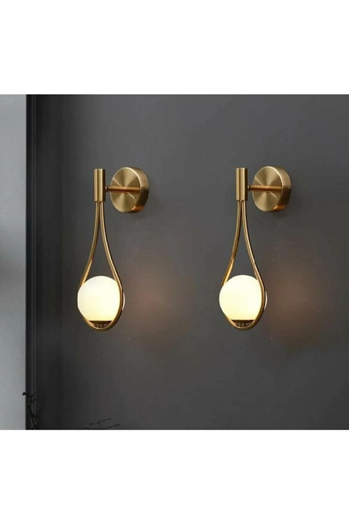 2 Pieces Drop Gold Wall Decoration Gold Wall Light Modern Lux Design Chandelier Wall Decoration