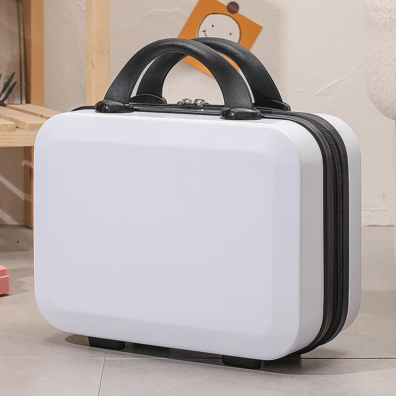 Jeemns 14 inch Portable Hand Suitcase Women Makeup Storage Bag Boarding Luggage Organizer Case Travel Cosmetic Box Festival Gift