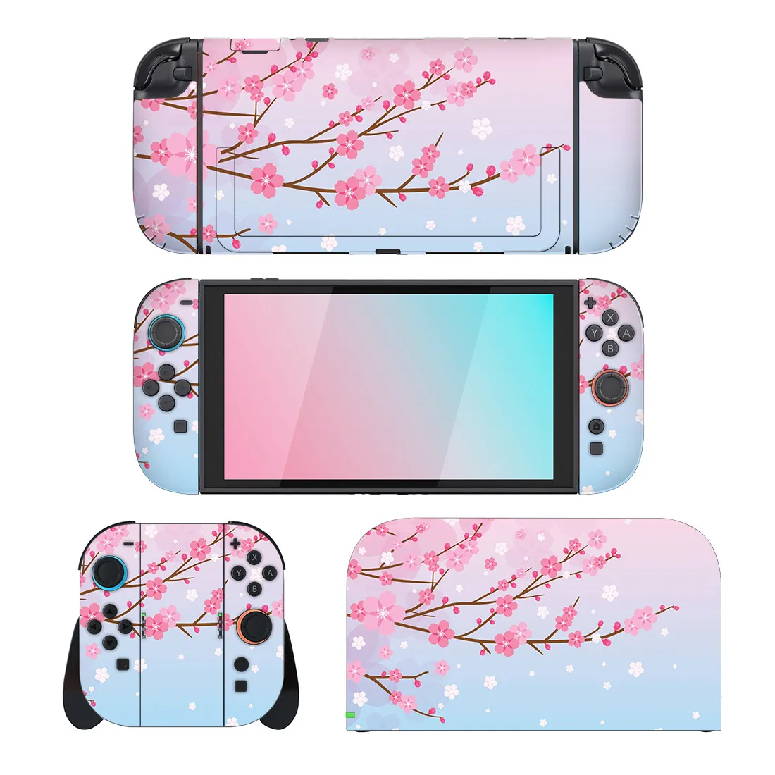 Защитная наклейка Sakura Cherry Blossom для Nintendo Switch 2, консольная док-станция, зарядное устройство, подставка, держатель, виниловый контроллер Joy-con