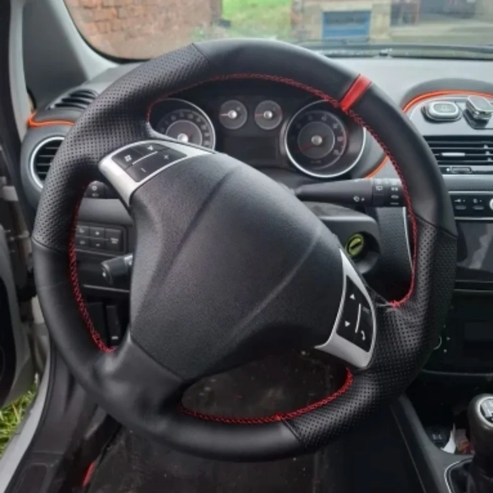 

Car Interior Steering Wheel Cover Microfiber Leather For Fiat Bravo Doblo Opel Combo Grande Punto Linea Qubo For Vauxhall