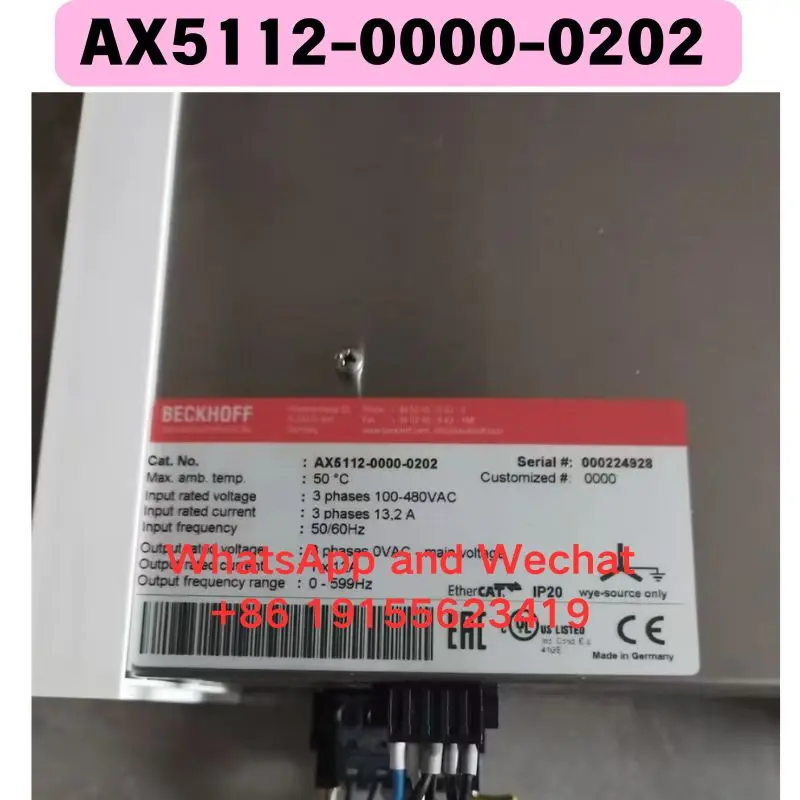 

Новый оригинальный драйвер AX5112-0000-0202, функциональный тест пройден.