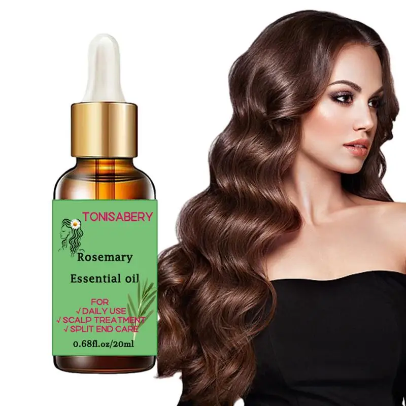 Rosemary Mint Hair Oil | 20ml Natural Hair Oil Nourishing Hair Care Oil For Women's Hair Dry Sensitive Combination Hair Friendly