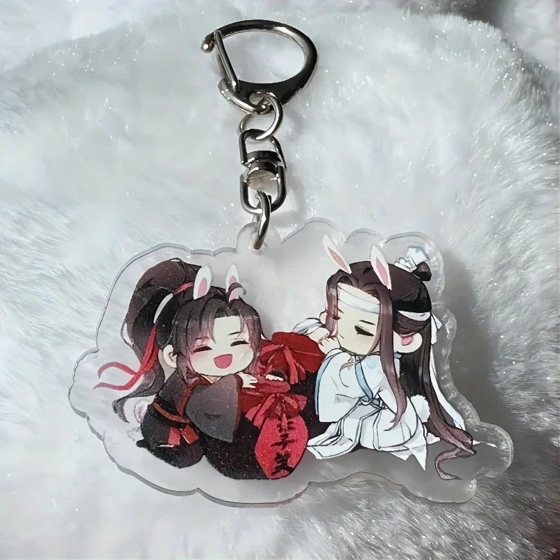 Animation peripherals, Patriarch of Magic Dao, acrylic pendant, Wei Wuxian, Lan Forget Machine, double-sided transparent pendant