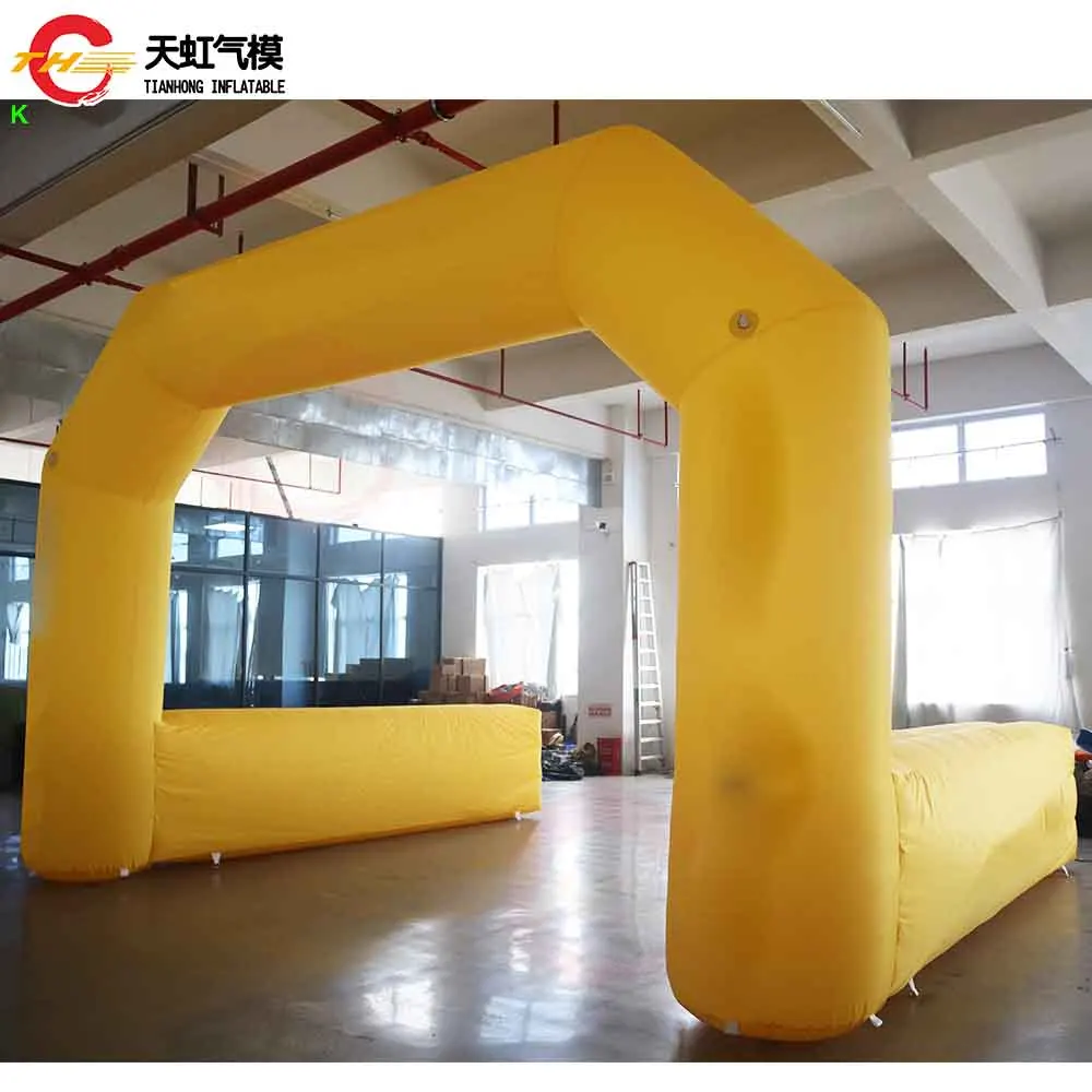 

Fast Shipping 6x3m Customized Inflatable Arch Gate with Feet Outdoor Advertising Decoration Inflatable Archway with Blower