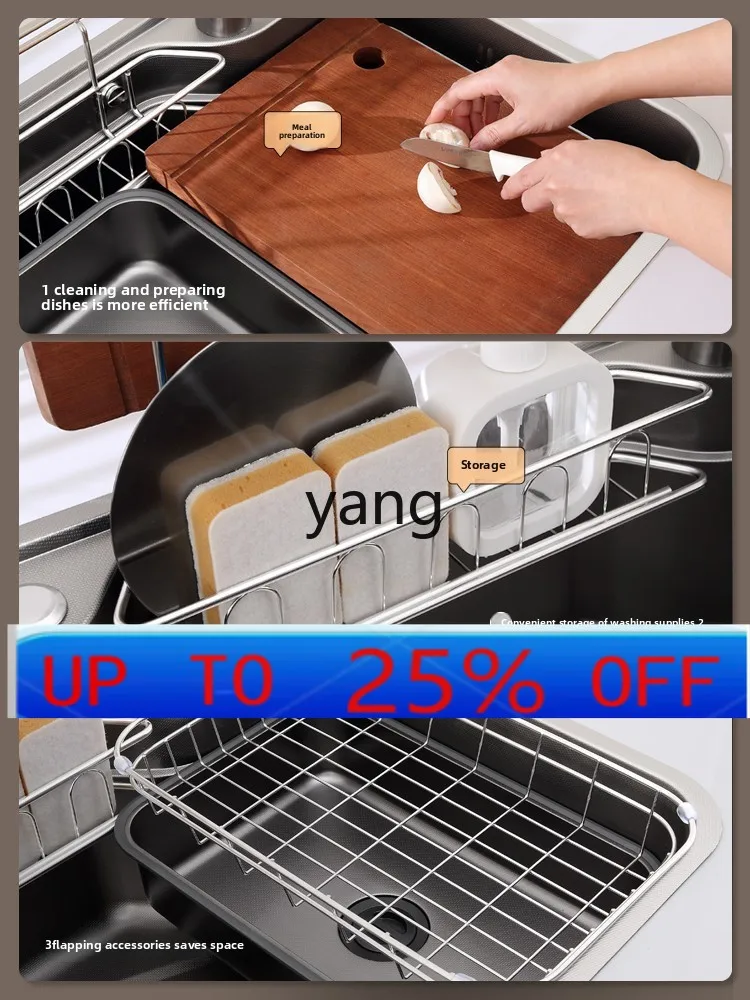 

yjq Multifunctional Sink 304 Stainless Steel Kitchen Vegetable Basin Li Ben Lives Under the Counter